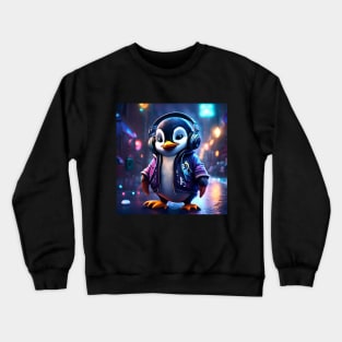 Hip-Hop Penguin Crewneck Sweatshirt